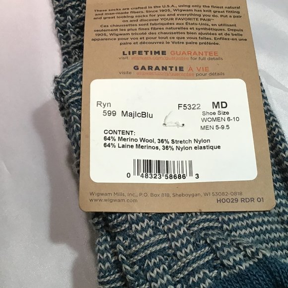 2 Pr Wigwam She-Boy-Gan Women's Ryn Knee Socks - Picture 4 of 5